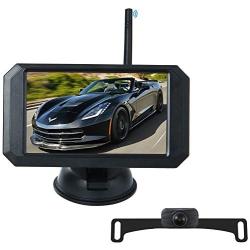 1080P HD Digital Wireless Backup Camera System 5 Inch IP68 Waterproof Color Monitor kit Hitch Rear View