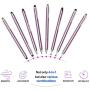 Stylus for iPad - Penyeah [4-in-1] High Sensitivity and Precision Touch Screen Stylus Disc Tip,Black Rubber Tip & Mesh Fiber Tip Universal for All Capacitive Touch Screen Device - Pinky Gold
