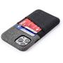 Dockem iPhone 11 Pro Wallet Case: Built-in Metal Plate for Magnetic Mounting & 2 Credit Card Holder Slots (5.8'' Luxe M2 Synthetic Leather, Black and Grey)