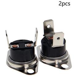 Fielect 2Pcs KSD301 Thermostat 105°C/221°F Normal Closed N.C Adjust Snap Disc Limit Control Switch Microwave Thermostat Thermal Switch