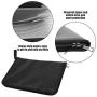 GLOGLOW 12 Pages Folder Briefcase Files Lock Organizer Fireproof Document Bag Organ Style with Zipper Certificates Keeping Safety Bag for Office