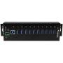 StarTech.com 10 Port USB 3.0 Hub - Industrial Grade - ESD/Surge Protection - Powered & Mountable USB Expander Hub (ST1030USBM),Black