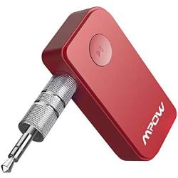 Mpow 044 Bluetooth Receiver 5.0 for Car Stereo, Bluetooth Car Adapter for 10 Hours Non-Stop Music Streaming or 8 Hours Hands-Free Calls,Bluetooth Aux Adapter Supports Siri & Google Assistant