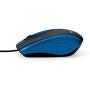 Verbatim Optical Mouse - Wired with USB Accessibility - Mac & PC Compatible - Blue - 99743
