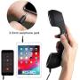 CellCase Vintage Retro 3.5mm Telephone Handset Cell Phone Receiver Mic Microphone Speaker for iPhone iPad Mobile Phones Cellphone Smartphone (Black)