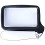 Large Handheld Page Magnifying Glass Folding Reading Magnifier with Light 2X with 5 LED Illuminated Lighted Jumbo Magnifier for Seniors Reading, Map, Macular Degeneration (2 Pack, Black and White)