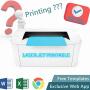 210PCS White Cable Labels with Mark Pen, Waterproof Cord Labels,Self Adhesive Wire Labels Printable A4 Sheet for Laser Printer and Handwriting Cable Organize
