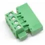 Willwin 10 Set 5.08mm Pitch Right Angle 4 Pin PCB Pluggable Terminal Blocks Connectors Green