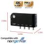 GE 4-Way TV Antenna Amplifier Splitter Clears Up Pixelated Low-Strength Channels Distributes Signal to Multiple TVs 50-1006MHz Low Noise Antenna Signal Booster HD Digital VHF UHF Indoor 34479