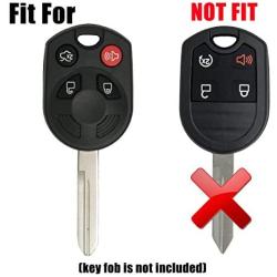 2Pcs Coolbestda Keyless Entry Remote Control Smart Key Case Cover for Ford Escape Explorer Mustang Transit Fusion Focus Lincoln Navigator Zephyr