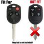 2Pcs Coolbestda Rubber Key Fob Cover Case Protector Skin Jacket Keyless Entry for Ford Escape Explorer Mustang Transit Fusion Focus Lincoln Navigator Zephyr