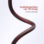 Heavy Duty Charger Cable, 3Pack 6ft USB Charging Cable, Braided Nylon Long Charger Cord Compatible with iPhone 11/11 Pro/X/Xs Max/XR / 8/8 Plus / 7/7 Plus/6/6S/6plus /iPad Mini-Red