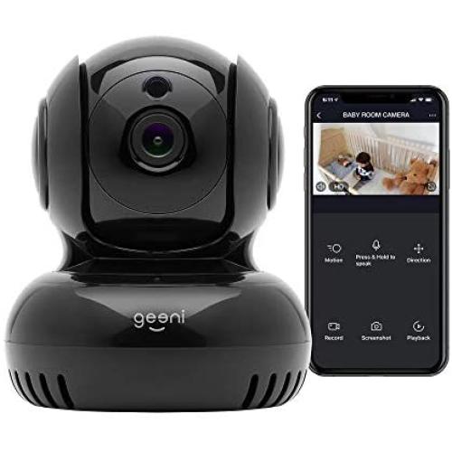 Geeni Sentinel 1080p HD Pan & Tilt Baby Security Smart Camera, Indoor Camera for Home Security, No Hub Required, Smart Camera Compatible with Alexa & Google Assistant, Requires 2.4 GHz Wi-Fi
