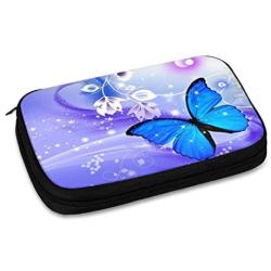 Butterfly Electronic Organizer Compact Travel Cable Organizer Bag Pouch