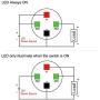 Ulincos Momentary Pushbutton Switch U16B1 1NO Silver Stainless Steel Shell with Blue LED Ring Suitable for 16mm 5/8'' Mounting Hole (Blue)