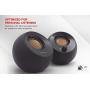 Creative Pebble 2.0 USB-Powered Desktop Speakers with Far-Field Drivers and Passive Radiators for Pcs and Laptops (Black)