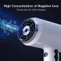 Orlif Professional Ionic Hair Dryer，Frequency Conversion Blow Dryer，Digital LED Display，Fast Drying Hot/Cool Flow，Auto Memory Sensor，Multiple Speed ，Magnetic Concentrator Nozzle，White