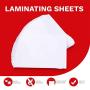 XFasten Self-Adhesive Laminating Sheets, 9 x 12 Inches (50-Pack), 4.76 Thickness