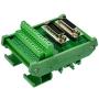 CZH-LABS DIN Rail Mount DSUB DB26HD Male/Female Header Interface Module, D-SUB Breakout Board.