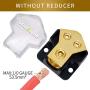 LEIGESAUDIO 0/2/4 Gauge in 4/8 Gauge AWG Out Amp Power Distribution Block for Car Audio Splitter-2 Way（2 Pack）