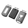 TANGSEN Smart Key Fob Case for MITSUBISHI LANCER MIRAGE OUTLANDER SPORT 2 3 4 Button Keyless Entry Remote Personalized Protective Cover Plastic Carbon Fiber Pattern Black Silicone