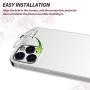 EGV 3 Pack Camera Lens Protector Compatible with iPhone 12 Pro 5G 6.1-inch, HD Clear Tempered Glass Back Camera Protector, Case Friendly, Ultra-Thin, Easy Installation