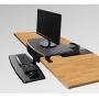 Kantek Desk Clamp-Mounted Sit to Stand Workstation, Black (STS800)