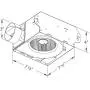 DELTA ELECTRONICS (AMERICAS) LTD. BreezSlim SLM50 50 CFM Exhaust Bath Fan, White