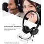 Mpow USB Headset (All-Platform Edition) with 3.5mm Jack, Stereo Computer Headset with Microphone Noise-Canceling, Skype Headphones w/Comfort-fit Earpad, Inline Volume Control for PC/Laptop/Cell Phone