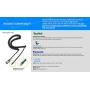 IPD IPH-165 Binaural canceling, Corded Call Center/Office Headset with U10P-S Bottom Cable Works with All Yealink,Snom,Panasonic & LG IP Phones
