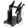 MUNBYN External Rolls Label Holder, 2 in 1 Fan-Fold Stack Paper Holder for Desktop Thermal Label Printer