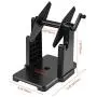 MUNBYN External Rolls Label Holder, 2 in 1 Fan-Fold Stack Paper Holder for Desktop Thermal Label Printer