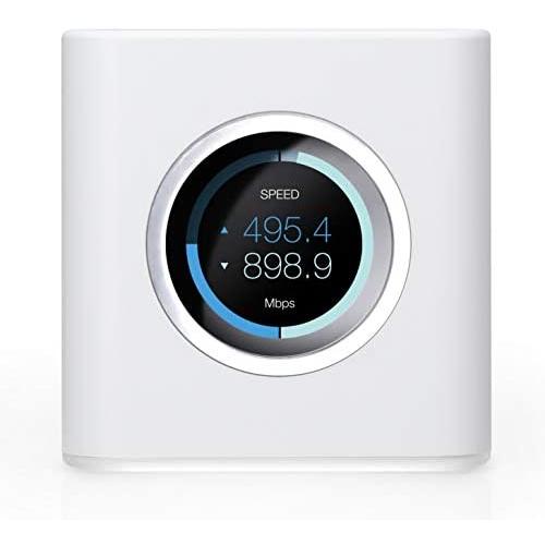 AmpliFi HD Wifi Router by Ubiquiti Labs, Seamless Whole Home Wireless Internet Coverage, HD Wifi Router with Touchscreen Display, 4 Gigabit Ethernet, 1 WAN Port, Ethernet Cable, Expandable Mesh System
