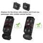 Jaronx 2PCS Driver Window Switch Button Covers for Mercedes Benz,Power Window Master Switch Repair Button Caps Button for Mercedes Benz C-Class W203 C230 C280 C320 C350, CLK-Class W208 CLK320 CLK430