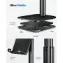 Nulaxy Phone Stand, Height Angle Adjustable Cell Phone Stand, Phone Holder for Desk Compatible with iPhone12 Mini 11 Pro Xs Xs Max Xr X 8 7 6 6s Plus, All Smartphones (4-8 inches) - Black