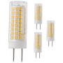 G8 Led Bulb, All New 75W Halogen Bulb Replacement, Dimmable 7W T4 G8 Led Lamps, G8 Bi-pin Base Bulb, AC120V 720lm, Under Cabinet Counter Light, Kitchen Lighting and Puck Lights, Warm White 4pack