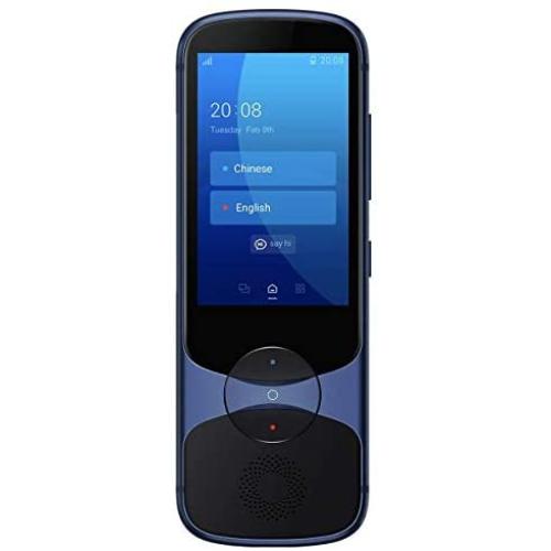 Jarvisen Language Translator Device with Unlimited 2-Year Global Data (No WiFi Need) 200+ Countries 95+% Accuracy Instant Real-time Voice Translation & Offline Translation w/Bluetooth & 4G/LTE (Blue)