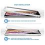 [4 Pack] Screen Protector for iPhone X, iPhone XS, iPhone 11 Pro, Beam Electronics Tempered Glass Screen Protector- 99% Touch Accurate with Easy Installation Tray and Accessories