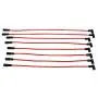A-Team Performance Silicone Spark Plug Wires with Black 90 Degree Boot SBC Compatible with Chevy GMC Truck SUV Vortec 5.0L 5.7L 5700 350 1996-2003 Red 8.0mm