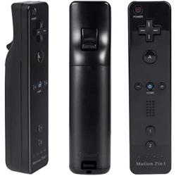 TechKen 2 Sets Wii Remote Controller with Build-in Motion Sensor Plus and 2 Nunchuck