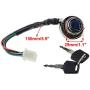 WOOSTAR 6 Wire Ignition Key Switch On Off 2 Position Replacement for 50cc 70cc 90cc 110cc 125cc 150cc 250cc 250cc Taotao Redcat Roketa Sunl Honda ATV 4 Wheeler Dirt Pit Bike Go Kart