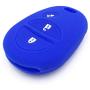 Ezzy Auto Black and Blue Silicone Rubber Key Fob Case Key Covers Key Jacket Skin Protectors fit for Highlander Sequoia Sienna Tacoma Tundra