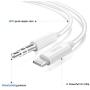 Aux Cord Compatible with iPhone, iSkey 3.5mm Aux Cable for Car Compatible with iPhone 8/7/11/XS/XR/X/iPad/iPod for Car/Home Stereo, Speaker, Headphone, Support All iOS Version - 3.3ft White
