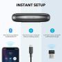 Anker PowerConf+ Bluetooth Speakerphone with Bluetooth Dongle, 6 Mics, Enhanced Voice Pickup, 24H Call Time, Bluetooth 5, USB C, Conference Speaker, Compatible with Leading Platforms, for Home Office