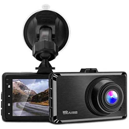 Dash Cam, 3 Inch 1080P FHD Dvr Car Driving Recorder, 170 Wide Angle Dash Camera with Loop Recording, G-Sensor, Parking Monitor, Motion Detection [GRC]