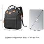 BRINCH Laptop Backpack 15.6 Inch Wide Open Computer Backpack Laptop Bag College Rucksack Water Resistant Business Travel Backpack Multipurpose Casual Daypack with USB Charging Port for Women Men,Black BRINCH Laptop Backpack 15.6 Inch Wide Open Computer Backpack Laptop Bag College Rucksack Water Resistant Business Travel Backpack Multipurpose Casual Daypack with USB Charging Port for Women Men,Black