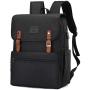 Anti Theft Laptop Backpack Men Women Vintage Backpack Bookbag School College Backpacks Stylish Water Resistant Backpack with USB Port Fashion Black Fits 15.6 Inch Laptop and Notebook