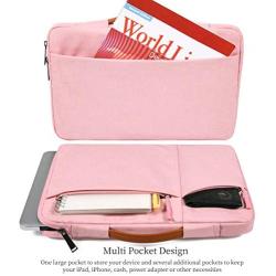 11.6-12.9 Inch Water-Resistant Laptop Briefcase for Women Ladies Bag with Handle for Acer R 11 11.6 Chromebook, ASUS Chromebook 11.6, Macbook Air 13 A1932, Dell Surface HP Lenovo Carrying Sleeve, Pink