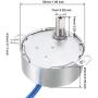 uxcell Electric Synchronous Synchron Motor Turntable Motor 100-127 VAC 50-60Hz CCW/CW 4W 30-36RPM