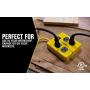 Yellow Jacket 2177N Metal Power Block with 4 Outlets and Lighted Switch, 4-foot Cord
